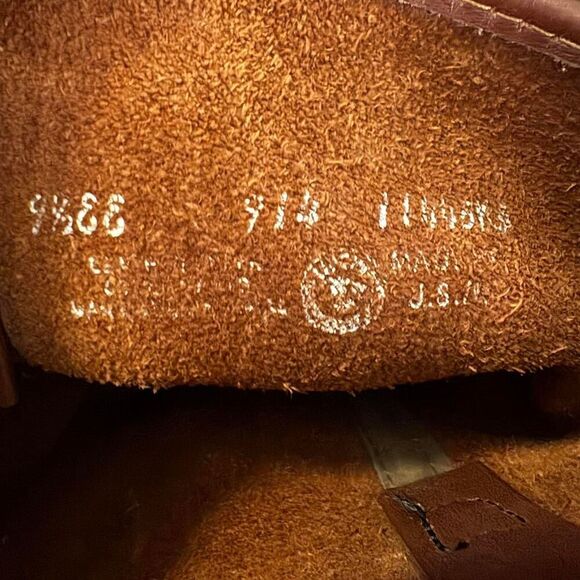 Mason Western Men's Brown Leather Western Work Boots w/ Vibram Soles Sz 9.5EE - Picture 6 of 8